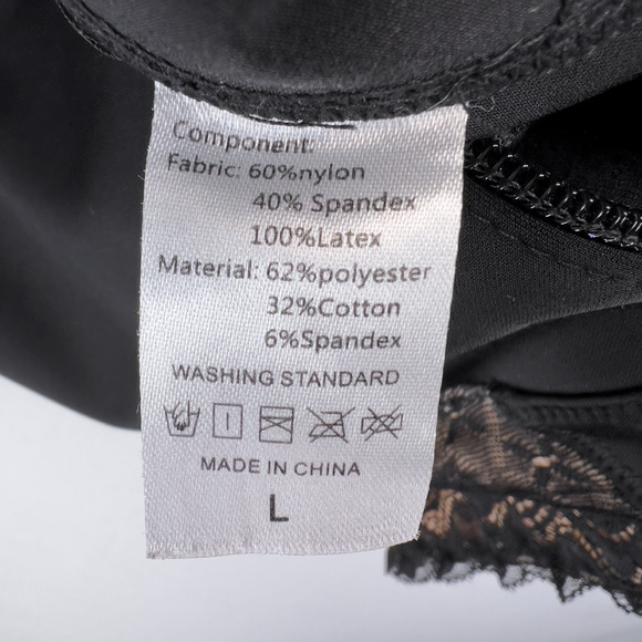 Women's Full Bodysuit Shapewear Fairy Laced Bottoms Sheer Corset Size Large - Picture 5 of 5